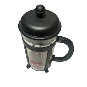 BODUM the Original French Press. 8 Cup Glass Black Brazil coffee maker Bistro